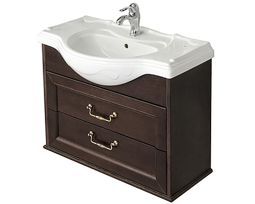 Купить Тумба под раковину Roca America Evolution W 105 ZRU9302962 Дуб темный в магазине сантехники Santeh-Crystal.ru