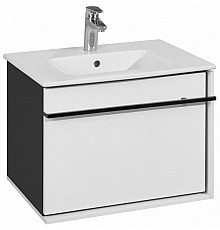 Тумба под раковину Roca Aneto 60 7.8574.2.980.6 подвесная Белый глянец Черная