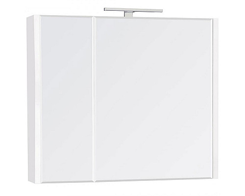 Приобрести Зеркальный шкаф Roca Etna 80 857304806 с подсветкой Белый глянец в магазине сантехники Santeh-Crystal.ru