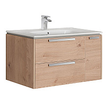 Тумба под раковину Roca Lago 80 857296444 подвесная Светлый дуб