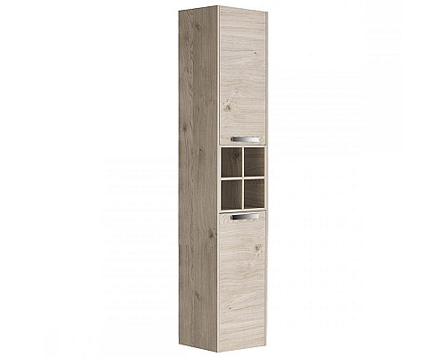 Приобрести Шкаф пенал Roca Lago 35 857297444 подвесной Светлый дуб в магазине сантехники Santeh-Crystal.ru