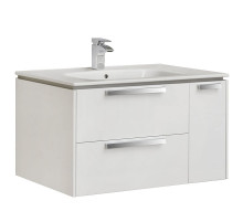 Тумба под раковину Roca Lago 80 857296806 подвесная Белый глянец