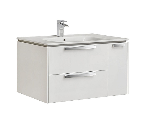 Приобрести Тумба под раковину Roca Lago 80 857296806 подвесная Белый глянец в магазине сантехники Santeh-Crystal.ru