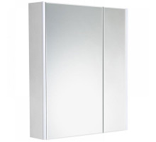 Зеркальный шкаф Roca Ronda 60 ZRU9303007 с подсветкой Бетон Белый матовый