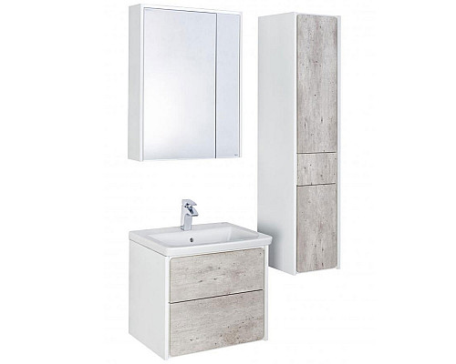 Santeh-Crystal.ru: Зеркальный шкаф Roca Ronda 60 ZRU9303007 с подсветкой Бетон Белый матовый Приобрести Зеркальный шкаф Roca Ronda 60 ZRU9303007 с подсветкой Бетон Белый матовый в магазине сантехники Santeh-Crystal.ru