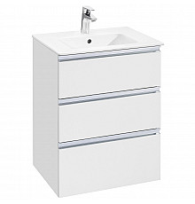 Тумба под раковину Roca The Gap 60 857552806 подвесная Белая глянцевая