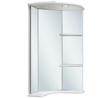 Зеркало Runo Браво 40 00000000949 угловое с подсветкой Белое