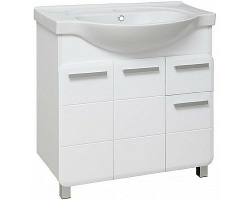 Заказать Тумба под раковину Runo Эрика 80 УТ000003319 Белая в магазине сантехники Santeh-Crystal.ru