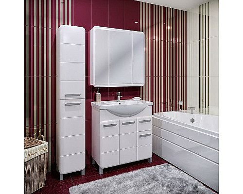 Заказать Тумба под раковину Runo Эрика 80 УТ000003319 Белая в магазине сантехники Santeh-Crystal.ru