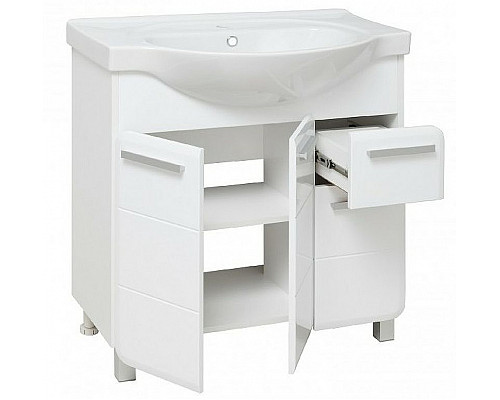 Заказать Тумба под раковину Runo Эрика 80 УТ000003319 Белая в магазине сантехники Santeh-Crystal.ru