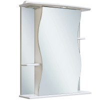Зеркальный шкаф Runo Лилия 60 R 00000000029 с подсветкой Белый