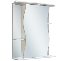Зеркальный шкаф Runo Лилия 55 R 00000000028 с подсветкой Белый