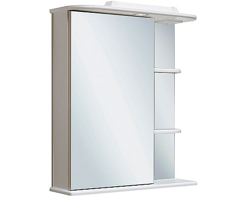 Приобрести Зеркальный шкаф Runo Магнолия 60 L 00000000030 с подсветкой Белый в магазине сантехники Santeh-Crystal.ru
