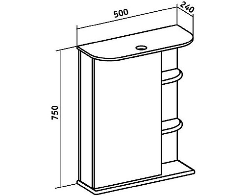 Santeh-Crystal.ru: Зеркальный шкаф Runo Магнолия 50 L 00000000607 с подсветкой Белый Купить Зеркальный шкаф Runo Магнолия 50 L 00000000607 с подсветкой Белый в магазине сантехники Santeh-Crystal.ru