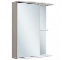 Зеркальный шкаф Runo Николь 55 L 00000000037 с подсветкой Белый