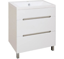 Тумба под раковину Runo Парма 75 00000001141 Белая