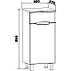 Купить Тумба Runo Парма 40 R 00-00001049 Белая в магазине сантехники Santeh-Crystal.ru