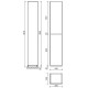 Шкаф пенал Sancos Libra Floor 35 PLB35FECH Дуб чарльстон