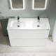 Тумба под раковину Sancos Libra Floor 120 LB120F-2W Белый глянец