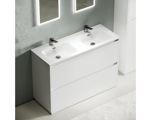 Тумба под раковину Sancos Libra Floor 120 LB120F-2W Белый глянец