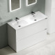 Тумба под раковину Sancos Libra Floor 120 LB120F-2W Белый глянец