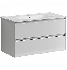 Тумба под раковину Sancos Cento 90 CN90W подвесная Белый глянец