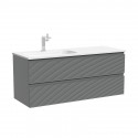 Тумба под раковину Sancos Folk 120 L FL120LES подвесная цвет Ergraut soft