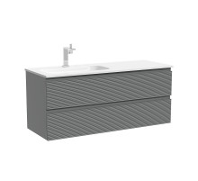 Тумба под раковину Sancos Folk 120 L FL120LES подвесная цвет Ergraut soft