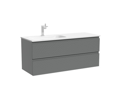 Тумба под раковину Sancos Folk 120 L FL120LES подвесная цвет Ergraut soft