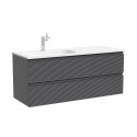 Тумба под раковину Sancos Folk 120 L FL120LGS подвесная цвет Grey soft