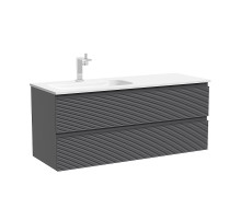 Тумба под раковину Sancos Folk 120 L FL120LGS подвесная цвет Grey soft