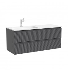 Тумба под раковину Sancos Folk 120 L FL120LGS подвесная цвет Grey soft