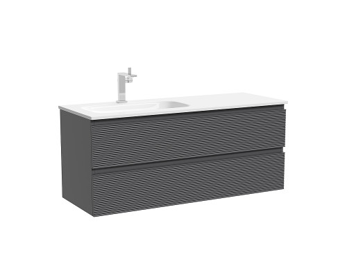 Тумба под раковину Sancos Folk 120 L FL120LGS подвесная цвет Grey soft