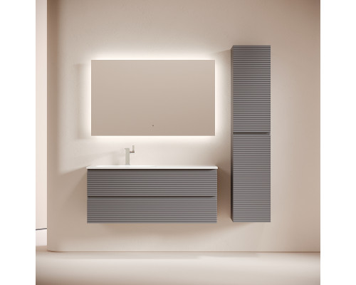 Тумба под раковину Sancos Folk 120 L FL120LGS подвесная цвет Grey soft