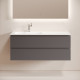 Тумба под раковину Sancos Folk 120 L FL120LGS подвесная цвет Grey soft