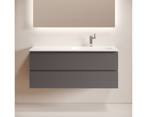 Тумба под раковину Sancos Folk 120 R FL120RGS подвесная цвет Grey soft