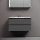 Тумба с раковиной Sancos Folk 90 FL90GS+Ceramicanova Element 90 CN7002 подвесная Grey soft