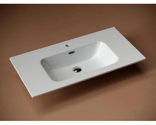 Тумба с раковиной Sancos Folk 90 FL90GS+Ceramicanova Element 90 CN7002 подвесная Grey soft