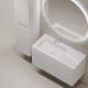 Тумба под раковину Sancos Folk 100 L FL100LW подвесная Bianco