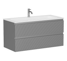 Тумба под раковину Sancos Folk 100 FL100ES подвесная Ergraut soft