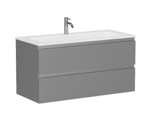 Тумба под раковину Sancos Folk 100 FL100ES подвесная Ergraut soft