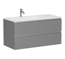 Тумба под раковину Sancos Folk 100 L FL100LES подвесная Ergraut soft