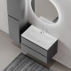 Тумба под раковину Sancos Folk 80 FL80GS подвесная Grey soft