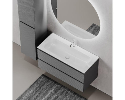 Тумба под раковину Sancos Folk 100 FL100GS подвесная Grey soft