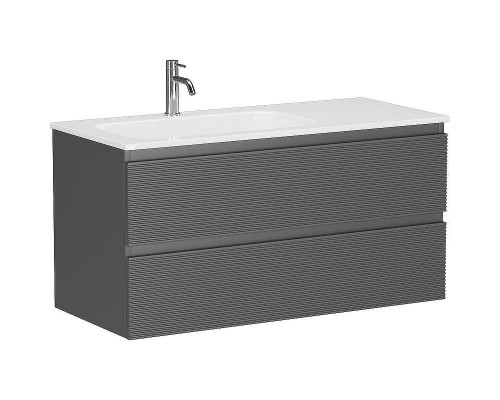 Тумба под раковину Sancos Folk 100 L FL100LGS подвесная Grey soft