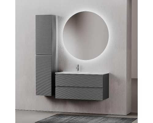 Тумба под раковину Sancos Folk 100 L FL100LGS подвесная Grey soft