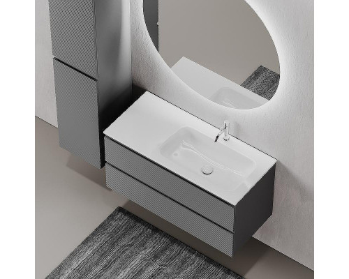 Тумба под раковину Sancos Folk 100 R FL100RGS подвесная Grey soft