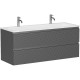 Тумба под раковину Sancos Folk 120 FL120GS подвесная Grey soft