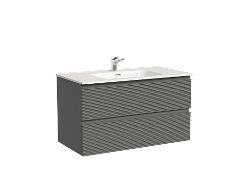Тумба под раковину Sancos Folk 90 FL90GS подвесная Grey soft