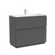 Тумба под раковину Sancos Folk Floor 100 FL100FGS цвет Grey soft